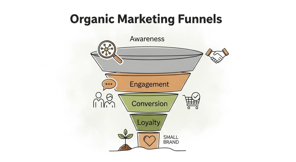 Organic Marketing Funnels for Small Brands to Boost Sales and Build Trust Naturally